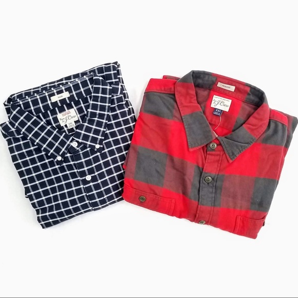 J.Crew Slim Cut Black White Checkered Oxford Button Down Shirt - Picture 5 of 5